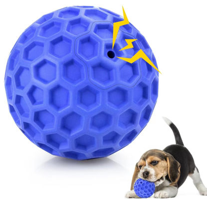 Picture of DISSKNIC Tough Squeaky Dog Balls Puppy Toys, Interactive Dog Toys for Small Dogs, Puppy Chew Toys for Teething and Relax, Dog Chew Toy Small Balls Dog Toys for Small Breed, Outdoor Dog Toys for Dogs