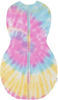 Picture of Happiest Baby Sleepea 5-Second Swaddle - 100% Organic Cotton Baby Swaddle Blanket - Doctor Designed Promotes Healthy Hip Development (Tie Dye Rainbow, X-Large)
