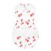 Picture of Happiest Baby Sleepea 5-Second Swaddle - 100% Organic Cotton Baby Swaddle Blanket - Doctor Designed Promotes Healthy Hip Development (Ivory Strawberries, X-Large)