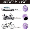 Picture of JUSTTOP 4 Pack Handmade Crystal Rhinestone Car Tire Valve Stem Caps, Car Wheel Tire Valve, Attractive Dustproof Bling Car Accessories, Universal for Cars, Trucks and Motorcycles-Purple