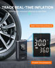 Picture of Tire Inflator Portable Air Compressor-ZGZUXO 150PSI Cordless Air Pump for Car Tires with Pressure Gauge LED Light, Electric Bike Tire Pump for Car Motorcycle Bicycle Ball, Bike Accessories