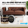 Picture of STARTSO WORLD 200Ml Leather Recoloring Balm with 100ML Leather Conditioner, Beige Leather Repair Kit for Furniture, Leather Dye, Leather Scratch Repair, Leather Couch Paint