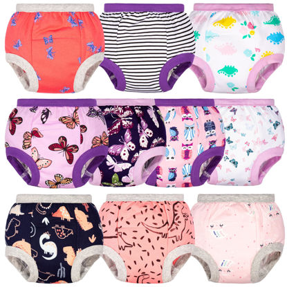 Picture of BIG ELEPHANT Baby Girls Training Underwear, Toddler Cotton Potty Training Pants Soft Absorbent, 7-8Y