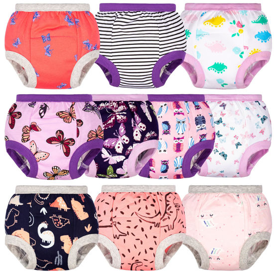 Picture of BIG ELEPHANT Baby Girls Training Underwear, Toddler Cotton Potty Training Pants Soft Absorbent, 7-8Y