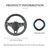 Picture of Fekey&JF Bling Soft Leather Steering Wheel Cover, 15 Inch Colorful Rhinestones Auto Elastic Steering Wheel Protector, Sparkly Crystal Diamond for Women Girls, Car Interior Accessories (Dark Green)