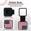Picture of SINGARO 2 Inch Universal Flag Tow Hitch Covers, Trailer Hitch Cover Tube Plug Insert, Car Exterior Accessories, Receiver Tube Hitch Plug（American Flag-A）