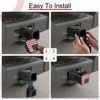 Picture of SINGARO 2 Inch Universal Flag Tow Hitch Covers, Trailer Hitch Cover Tube Plug Insert, Car Exterior Accessories, Receiver Tube Hitch Plug（American Flag-A）