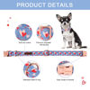 Picture of Unique style paws Valentine's Day Dog Collar Metal Buckle Collar Blue Pink Love Heart Gift for Small Medium Large Boys Girls Dogs Wedding