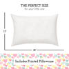 Picture of Little Sleepy Head Toddler Pillow with Pillowcase 13x18 - Kids Pillow for Sleeping - Toddler Pillow - Better Neck Support Ergonomic Pillow and Toddler Pillowcase - Best Pillows for Kids (Hearts)