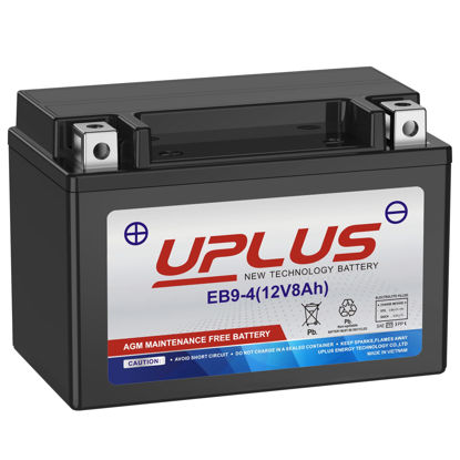 Picture of Motorcycle Battery YTX9-BS, UPLUS EB9-4 ATV Scooter Battery Maintenance Free - Sealed AGM Powersport Batteries