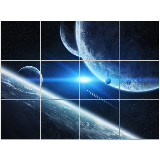 Picture of Dmsky Art Acoustic Panels,48“x36”Acoustical Wall Panel, Decorative Sound Absorbing Panel for Walls, Studio Acoustic Treatment Soundproof Wall Panel（12 Pack,Space）