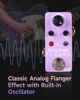 Picture of FLAMMA Flanger Pedal FC15 Analog Guitar Effects Pedal True Bypass Mini Portable Durable Metal Shell