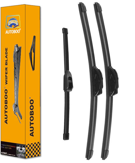 Picture of AUTOBOO 26"+16" Windshield Wipers with 12 Inch Rear Wiper Blade Replacement for Kia Niro 2017 2018 2019 2020 2021 2022 2023-Original Factory Quality (Pack of 3)