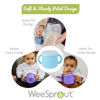 Picture of WeeSprout Snack Containers, Food Grade Silicone Snack Cups, Spill-Proof Tops For Toddlers and Babies, Premium Hard Plastic Travel Lids, Dishwasher Safe Toddler and Baby Cups,