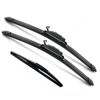 Picture of JustCar 3 wipers Replacement for 2016 2017 2018 2019 2020 Honda HR-V, Windshield Wiper Blades Original Equipment Replacement - 26"/18"/10" (Set of 3) U/J HOOK