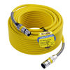 Picture of XLR to XLR Cable 100 Feet, Premium XLR Microphone Cable, Heavy Duty 22AWG OFC XLR Male to Female Cord, 3-Pin Shielded Mic Speaker Cable, Zinc Alloy Connectors, Metal Spring SR, Yellow