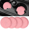Picture of ME.FAN Car Cup Coaster [4 Pack] Silicone Car Coasters/Cup Mats - 2.75In Universal Non-Slip Recessed Car Interior Accessories - Car Cup Holder Insert Coasters Pink