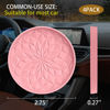 Picture of ME.FAN Car Cup Coaster [4 Pack] Silicone Car Coasters/Cup Mats - 2.75In Universal Non-Slip Recessed Car Interior Accessories - Car Cup Holder Insert Coasters Pink