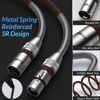Picture of XLR to XLR Cable 3 Feet, Premium XLR Microphone Cable, Heavy Duty 22AWG OFC XLR Male to Female Cord, 3-Pin Shielded Mic Speaker Cable, Zinc Alloy Connectors, Metal Spring SR, Brown