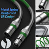 Picture of XLR to XLR Cable 50 Feet, Premium XLR Microphone Cable, Heavy Duty 22AWG OFC XLR Male to Female Cord, 3-Pin Shielded Mic Speaker Cable, Zinc Alloy Connectors, Metal Spring SR, Green