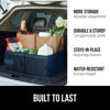 Picture of Gorilla Grip Large Capacity Sturdy Trunk Storage Organizer, Slip and Water Resistant Collapsible Organization Container for Car Sedan or SUV, Multi Compartment Container Box Vehicle Accessories, Blue
