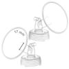 Picture of Maymom Wide Neck Pump Part Compatible wtih Spectra S1/S2 Pumps; Incl Wide Mouth Flange; Not Original Spectra Flange; Replaces Spectra Shield (17 mm Two Flanges)