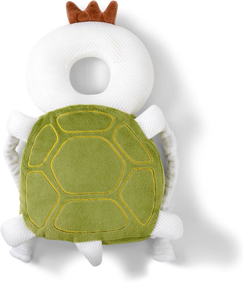 Picture of Baby Walker Head Protector Toddler Adjustable Baby Head Protection Backpack Wear Safety Pad (Turtle)