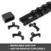 Picture of ALOANES 6 PC ABS Socket Organizer, 3/8 inch, Drive Socket Rail Holders, Heavy Duty Socket Racks, Black Rails with Black Clips