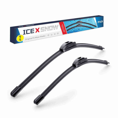 Picture of 28"+20"Front Windshield Wiper Blades Fit for Toyota Sienna 2020 2019 2018 2017 2016 2015 2014 2013 2012 2011 2010(Set of 2) J/U Hook Adpater