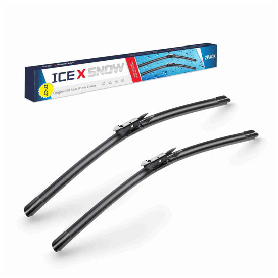 Picture of 22"+22" Wiper Blades Replacment for Chevy Silverado 2013-2008 Silverado 1500/2500HD/3500HD Cadillac Escalade 2008 2007 OEM Quality Windshield Wiper Blades(Set of 2) Pinch Tab