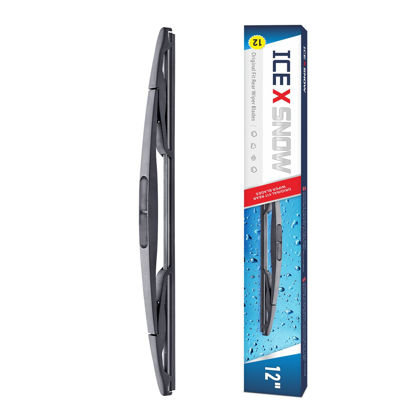 Picture of 12" Rear Wiper Blade Replacement for Ford Escape 2012-2008 Flex 2019-2009 Jeep Wrangler 2017-2007 Chevy Tahoe 2014-2007 Enclave 2017-2008 Yukon/Escalade 14-07 Back Windshield Wiper Blade 12-E