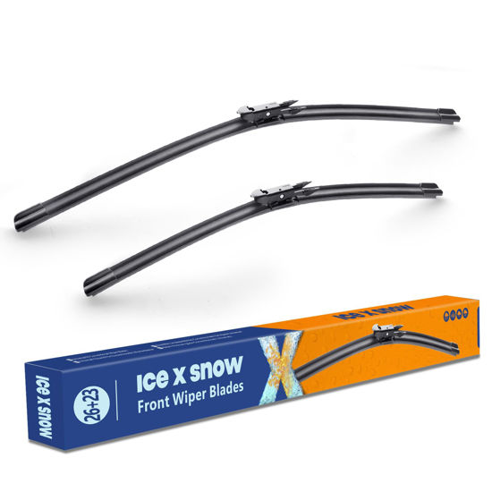 Picture of 26"+23" Wiper Blades Replacement for Toyota Tundra 2007-2020,Sequoia 2008-2020 Quiet and Durable Stable All-Season Windshield Wiper Blades