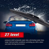 Picture of 10" Rear Wiper Blade Replacement for Honda HR-V 2022-2016,Outlander Sport 2022-2011 Nissan Leaf 2017-2011 Mazda CX-3 21-16,QX80 21-14 Infiniti QX56/QX80 Back Windshield Wiper Blade(10B/H250)