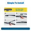 Picture of 16" Rear Wiper Blade Replacement for Honda Odyssey 2023-2005,Passport 2023-2019 Subaru Outback 2022-2020,Impreza 2011-2009 Back Windshield Wiper Blade 16-B/H410