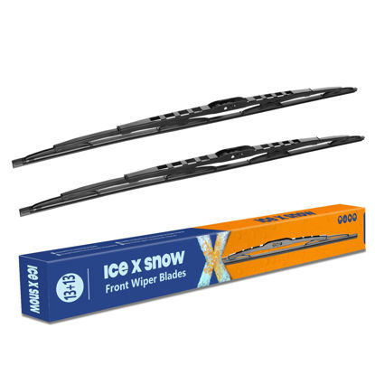 Picture of 13"+13" Windshield Wiper Blades Replacement for Jeep Wrangler TJ 2006 2005 2004 2003 2002 2001 2000 1999 1998 1997 Icexsnow All-Season Wiper Blades For My Car