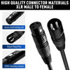 Picture of XLR Cable Microphone Cable 25 Feet,Elecan Heavy Duty Balanced XLR Speaker Cable (From 25-200FT) 3-Pin Shielded Male to Female Mic Cord,DMX Stage Lighting Patch Cable for Speaker Systems Mixer+10 Ties