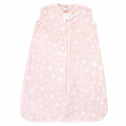 Picture of Hudson Baby Unisex Baby Plush Sleeping Bag, Sack, Blanket, Pink Star, 12-18 Months