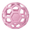 Picture of JW Pet HOL-ee Roller™, Dog Toy Puzzle Ball, Natural Rubber, Large (5.5” Inch Diameter), Pink