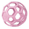 Picture of JW Pet HOL-ee Roller™, Dog Toy Puzzle Ball, Natural Rubber, Large (5.5” Inch Diameter), Pink