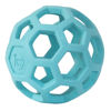 Picture of JW Pet HOL-ee Roller™, Dog Toy Puzzle Ball, Natural Rubber, Large (5.5” Inch Diameter), Blue