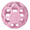 Picture of JW Pet HOL-ee Roller™, Dog Toy Puzzle Ball, Natural Rubber, Medium (4.5” Inch Diameter), Pink