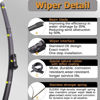 Picture of OEM Windshield Wiper Blade Replacement for Audi A6 A7 S6 S7 RS7 2012-2018 Original Equipment All-Season Wiper Blade Set 26+21 (Set of 2)