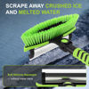 Picture of Yougfin 43" Ice Scraper for Car Windshield, Snow Brush with Squeegee, 3 in 1 Snow Removal for Cars with Foam Grip and 180° Pivoting Brush Head for Auto Truck SUV