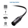 Picture of Cable Matters Balanced XLR Splitter Cable - 1.5ft / 0.5m, Male to 2 Female XLR Y Cable (XLR Splitter 1 Male to 2 Female)