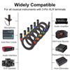 Picture of MIKIZ XLR Microphone Cables 3ft 6 Packs - Braided Premium XLR Male to Female Audio Cables 3 Pin 3 Feet