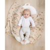 Picture of Konssy Baby Blankets for Unisex Boys Girls, Super Soft Nursery Minky Blankets with Muslin Cotton Front and Dotted Fleece Backing, Printed Bed Throws Newborn