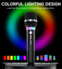 Picture of ECHOMUSSY Wireless Microphone, Rechargeable Wireless Dual Microphones with One-to-One Chip Connection and LED Lights, 40H Duration, 200FT Range Receiving, Less Latency Karaoke Microphone for Singing
