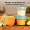 Picture of KeaBabies 12pk 4oz Glass Baby Food Containers - Leak-Proof, Microwavable Small Baby Glass Jars with Lids, Baby Food Storage Containers, Baby Snack Containers, BPA-Free Baby Food Jars (Musk Dusk)
