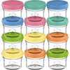 Picture of KeaBabies 12pk 4oz Glass Baby Food Containers - Leak-Proof, Microwavable Small Baby Glass Jars with Lids, Baby Food Storage Containers, Baby Snack Containers, BPA-Free Baby Food Jars (Kea)