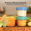 Picture of KeaBabies 12pk 4oz Glass Baby Food Containers - Leak-Proof, Microwavable Small Baby Glass Jars with Lids, Baby Food Storage Containers, Baby Snack Containers, BPA-Free Baby Food Jars (Kea)
